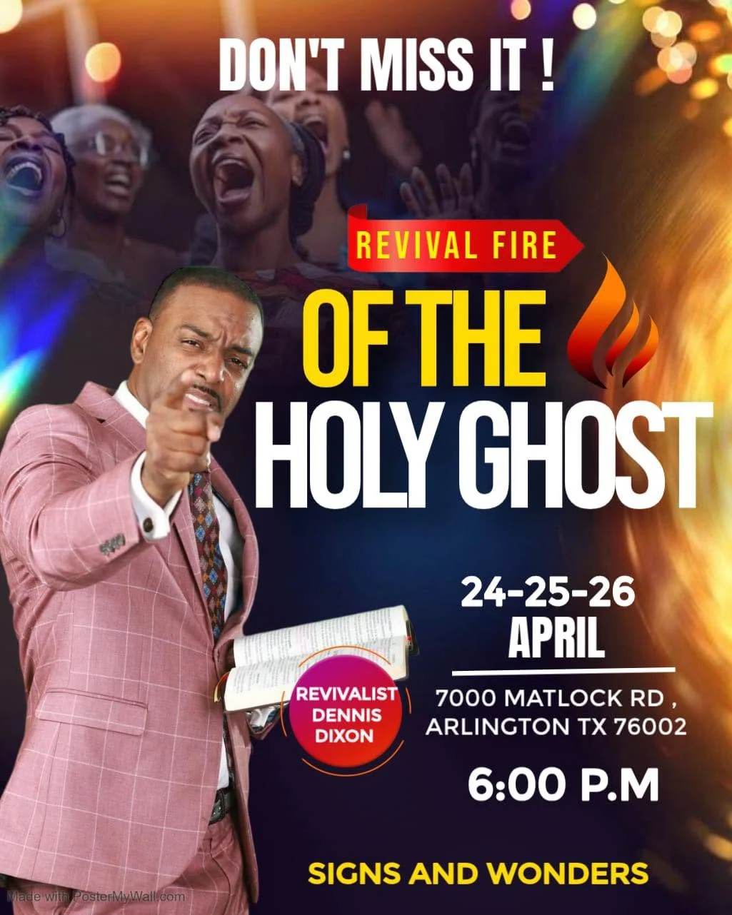 Revival Fire of the Holy Ghost event flyer