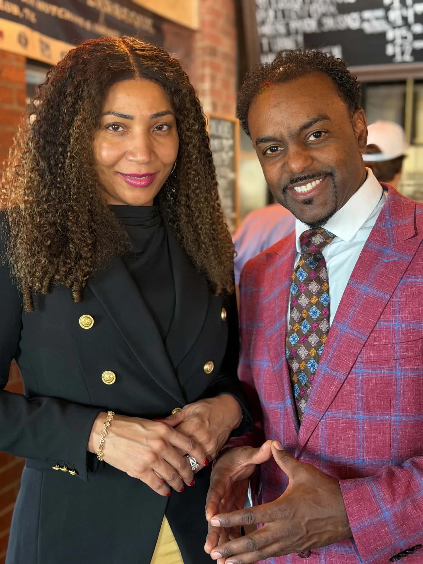 Dennis Dixon with a ministry partner