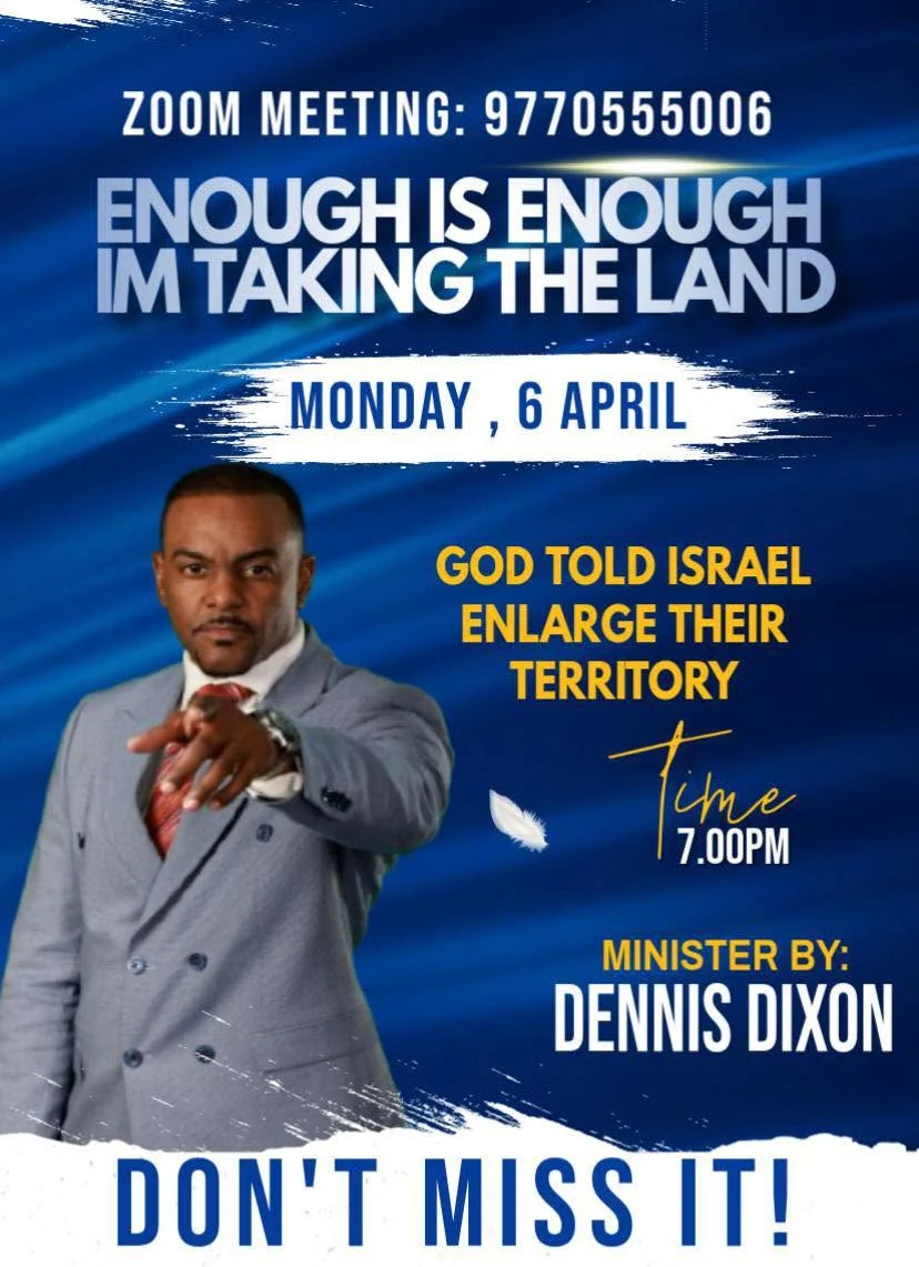 Dennis Dixon ministry flyer